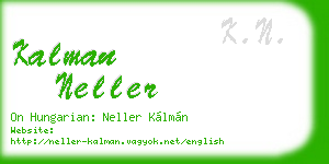 kalman neller business card